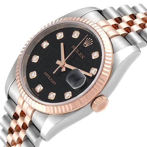 rolex 36mm datejust steel and rose gold|rolex datejust 36mm white dial.